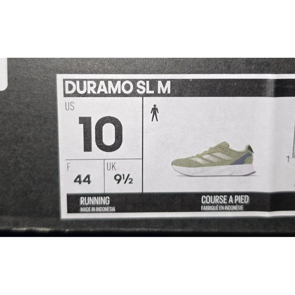 adidas Duramo SL M Running Shoes M US 10  11.5W Wonder Taupe White New GW Box
